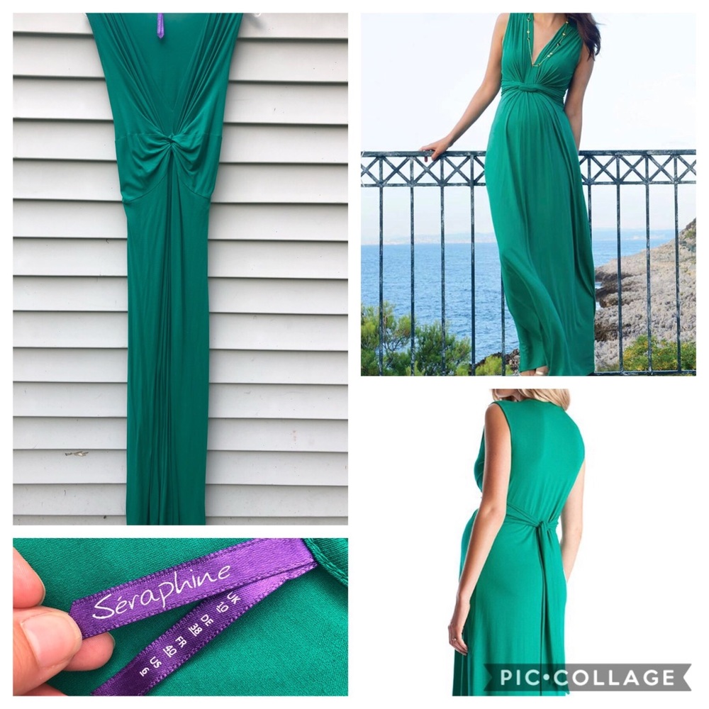 Seraphine Emerald Maternity Dress - Size 6